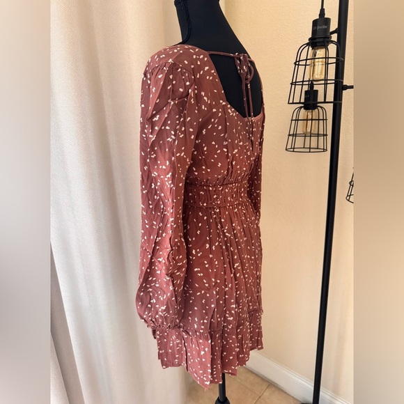 Altar'd State Long Sleeve Mini Dress Medium Boho Chic Cute Fall Outfit - Picture 7 of 9
